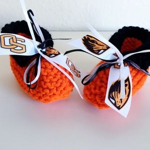 Oregon State BEAVERS Handmade Baby Booties *NEW*